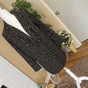 Melloday Black and Cream Patterned Blazer